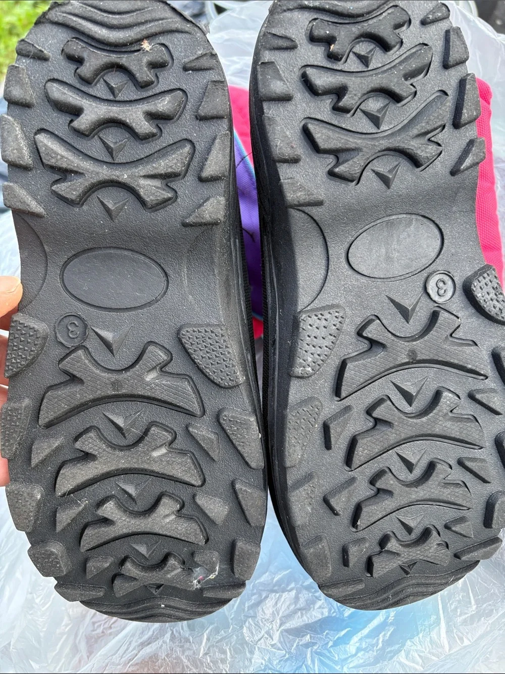 Kids Waterproof Snow Boots - Pink, Purple & Black